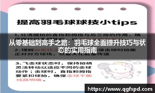 从零基础到高手之路：羽毛球全面提升技巧与状态的实用指南
